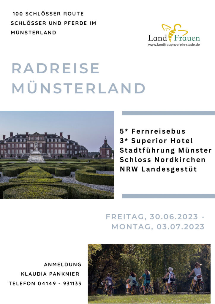 Radreise ins Münsterland der Landfrauen StadwLandfrauen