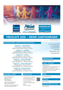 Mediadaten von dem Magazin Meine Samtgemeinde Stand Januar 2026