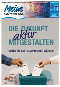Titelseite des Magazins Meine Samtgemeine, Ausgabe August/September